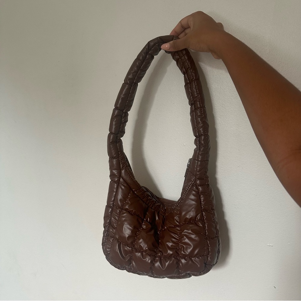 QUILTED BROWN BAG